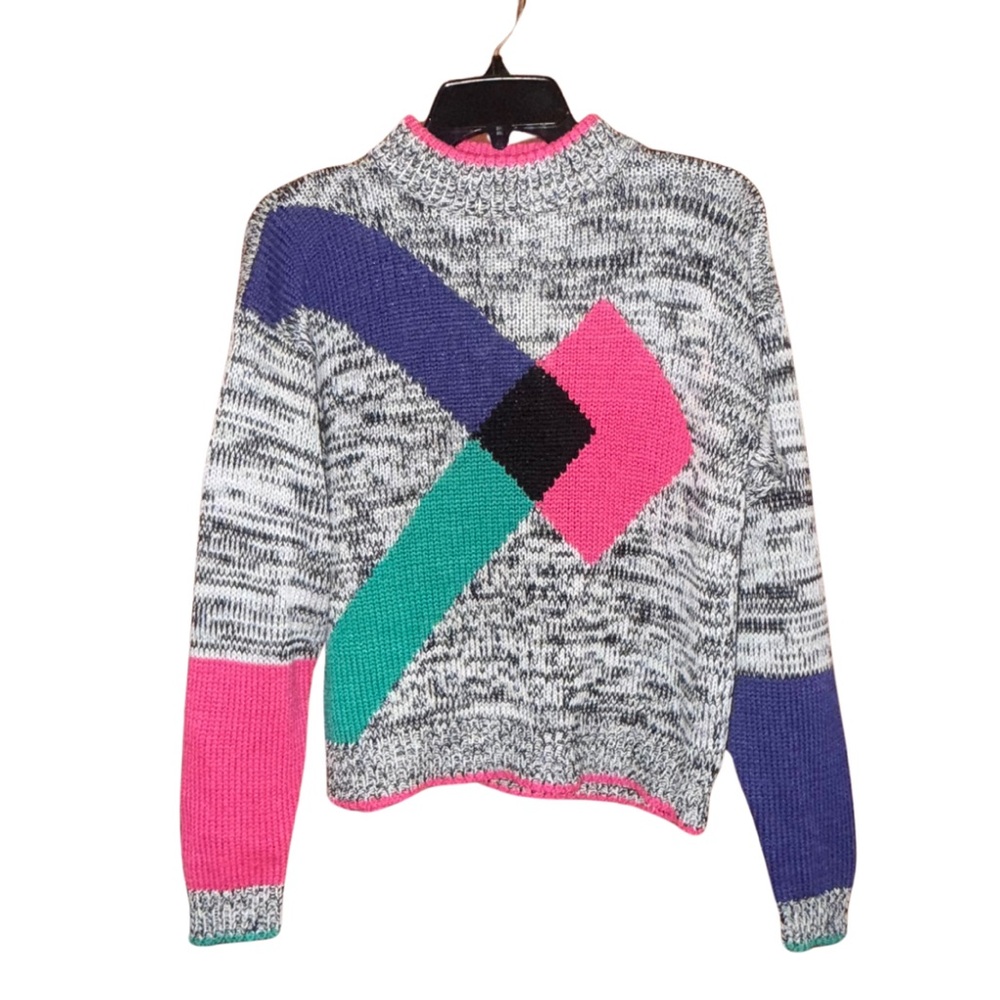 Colorful Geometric Pattern Sweater